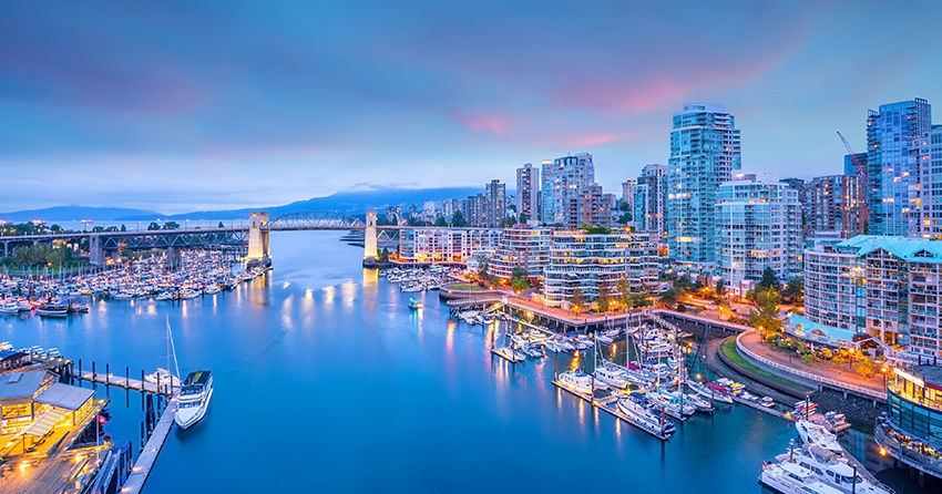 Vancoucer, CA, skyline