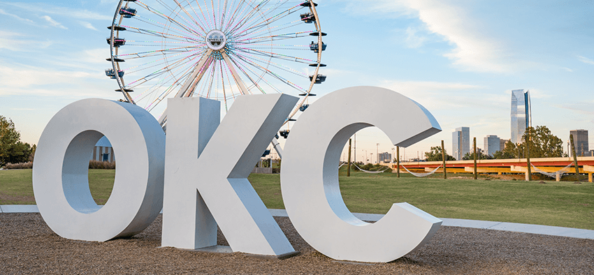 Large OKC sign