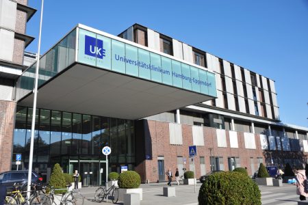 Hamburg / Germany - October 14, 2018: The University Medical Center Hamburg-Eppendorf, Germany - UKE is the teaching hospital of the University of Hamburg