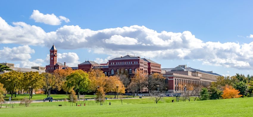 beautiful view of clemson university historic building on a sunny day